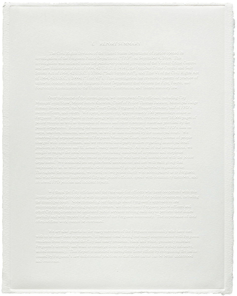 Bethany Collins; A Pattern or Practice; 2016