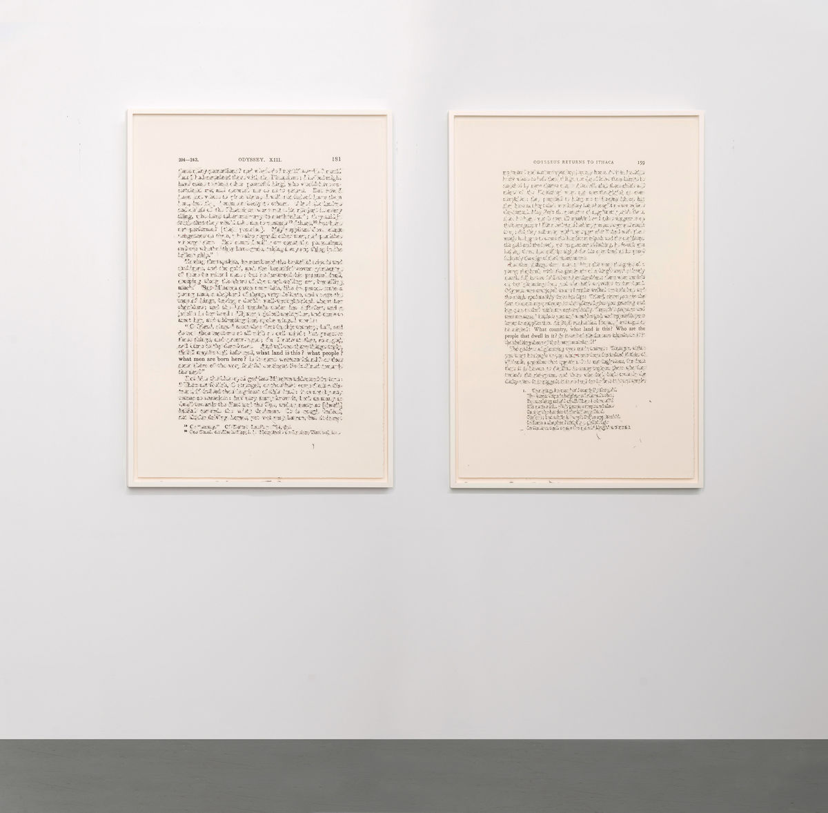 Bethany Collins; The Odyssey: 1852 / 1980; 2018