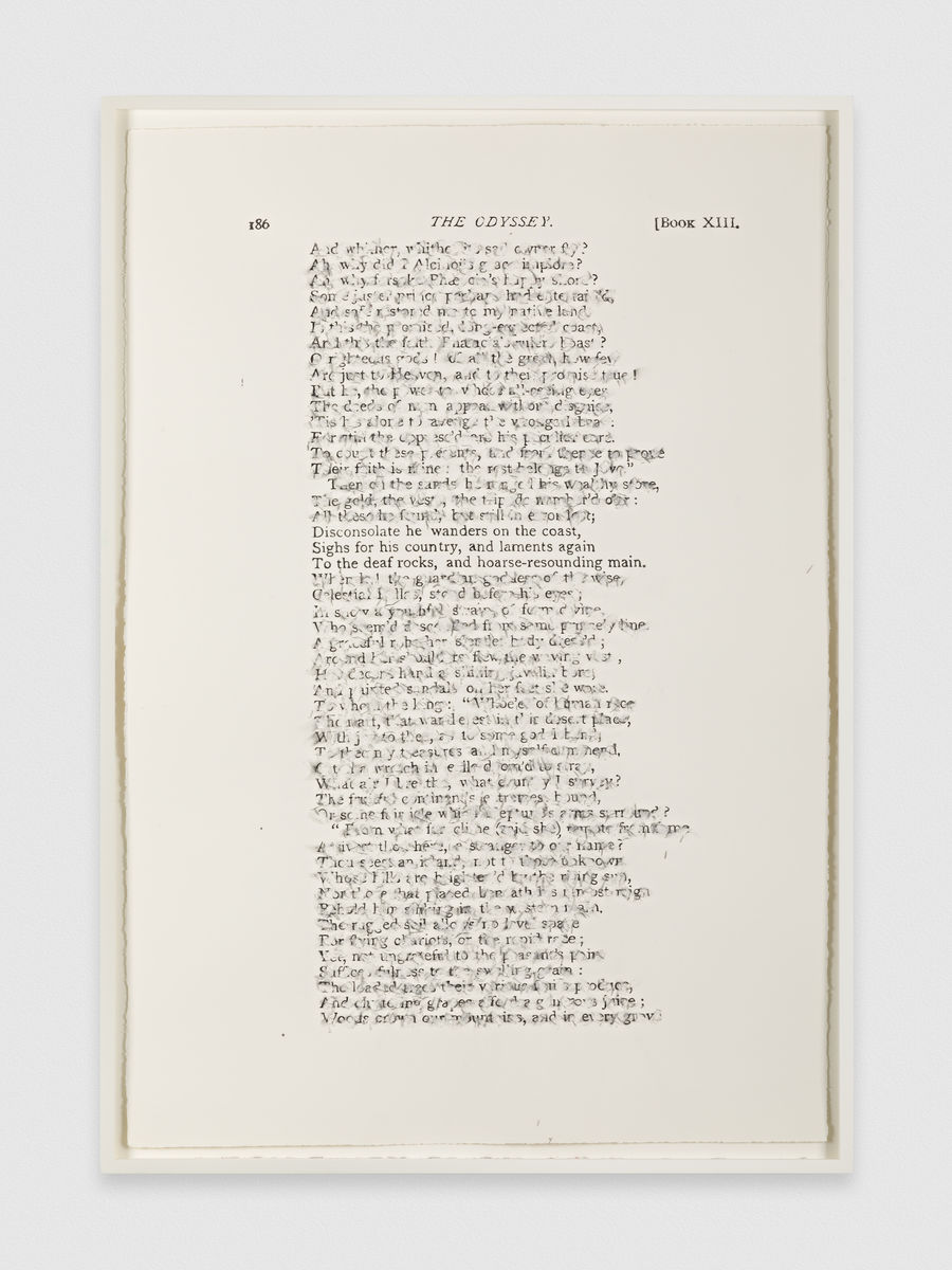 Bethany Collins; The Odyssey: 1853 / 1932 / 1900; 2020