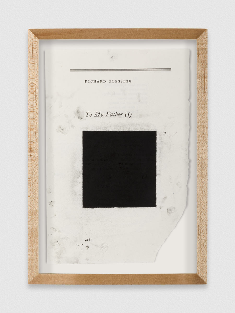 Bethany Collins; Untitled (To My Father I-II); 2020