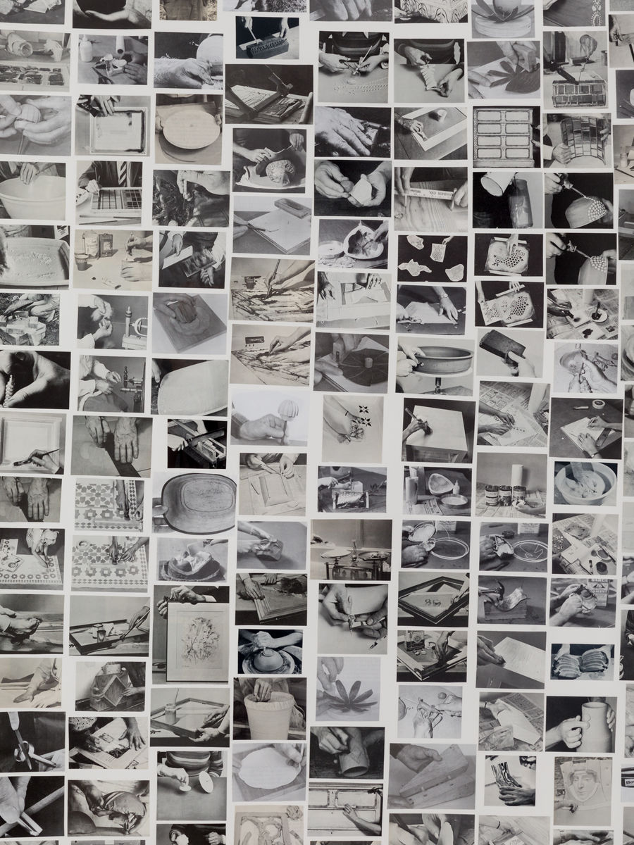 Carmen Winant; Hand Study (Making in Whiteness) V; 2021