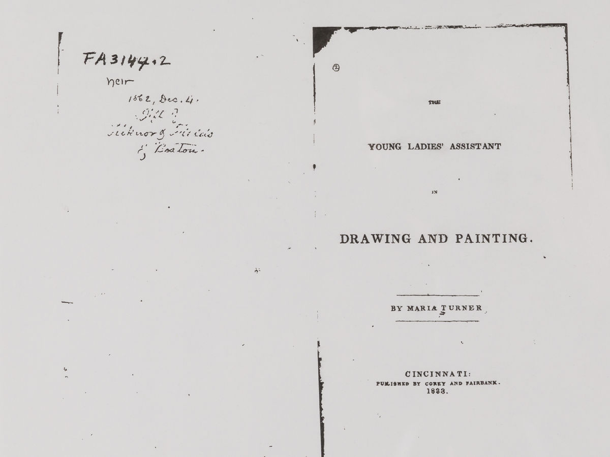Anna Plesset; Copies from The Young Ladies’ Assistant in Painting and Drawing, 1833 (version 2); 2022